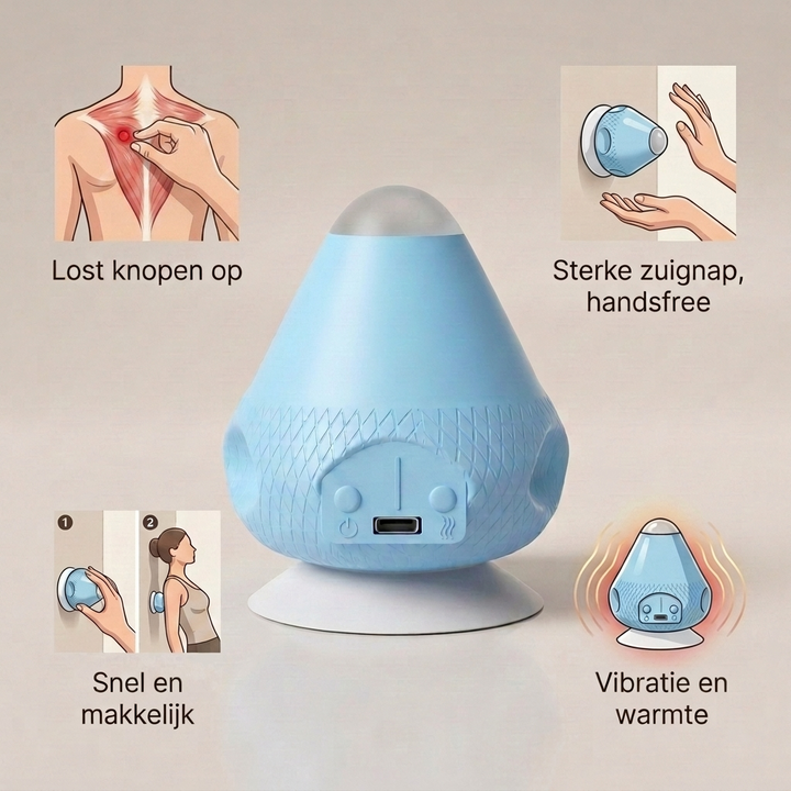Stark sugproppsmontering för väggmassageapparat i vardagsrummet
