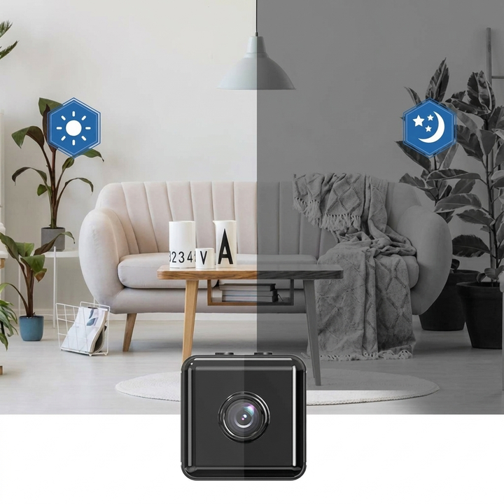 Trådlös säkerhetskamera i full HD för smart hem övervakning