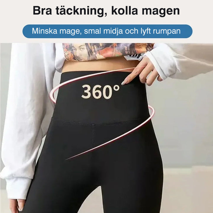 Damleggings som lyfter rumpan och ger en slimmande effekt, i svart. Passformen framhäver dina kurvor.
