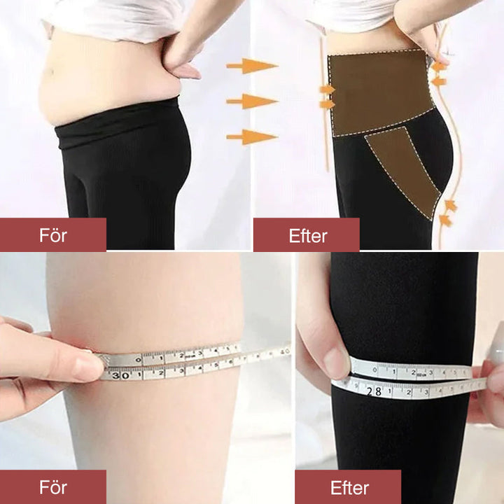 Damleggings som lyfter rumpan och ger en slimmande effekt, i svart. Passformen framhäver dina kurvor.