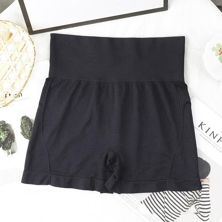 "Högmidjade sömlösa hotpants för kvinnor, bekväm passform i stilren grön färg, lyftande effekt och figurformning."