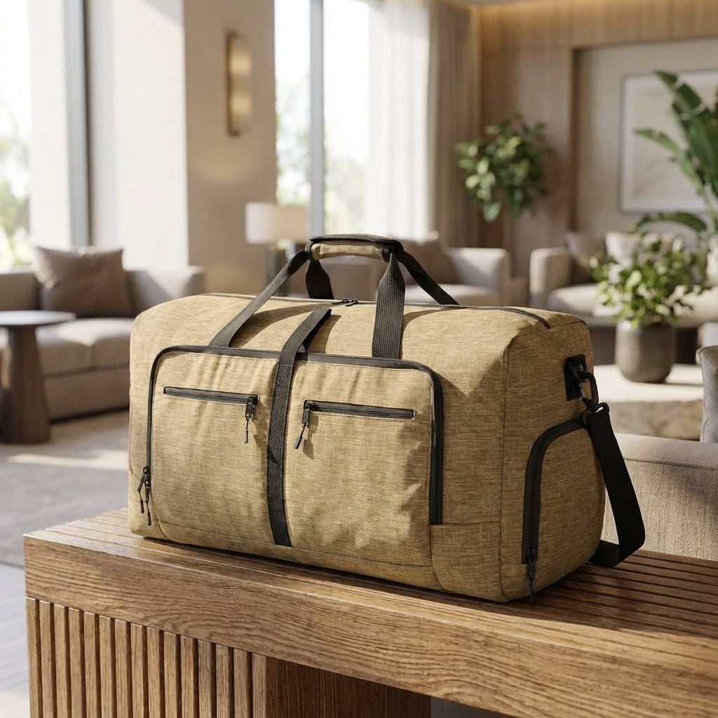Hopfällbar CarrySwiftly resväska, unisex, lätt & rymlig för weekendresor. Vattentät duffelväska för all packning.