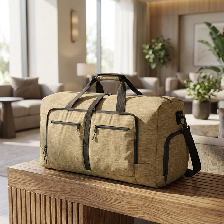 Hopfällbar CarrySwiftly resväska, unisex, lätt & rymlig för weekendresor. Vattentät duffelväska för all packning.