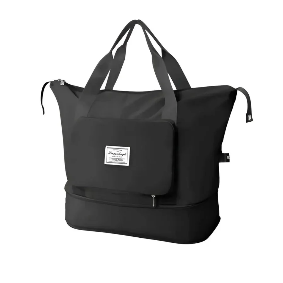 Unisex FlexPack weekendväska, hopfällbar och vattentät, idealisk för korta resor, shopping och förvaring.
