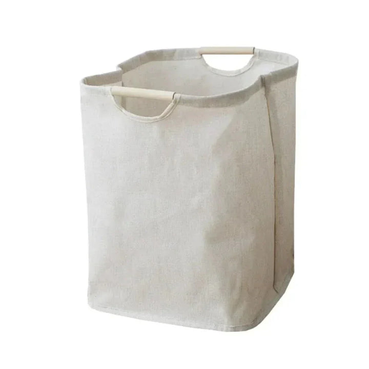 Vikbar tvättkorg för badrum och organisering i minimalistisk japansk stil