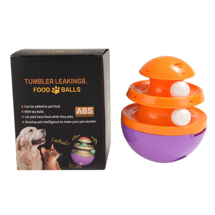Långsammat-boll, en foderdispenserande hundleksak som förlänger måltiden & underhåller din pälskling.