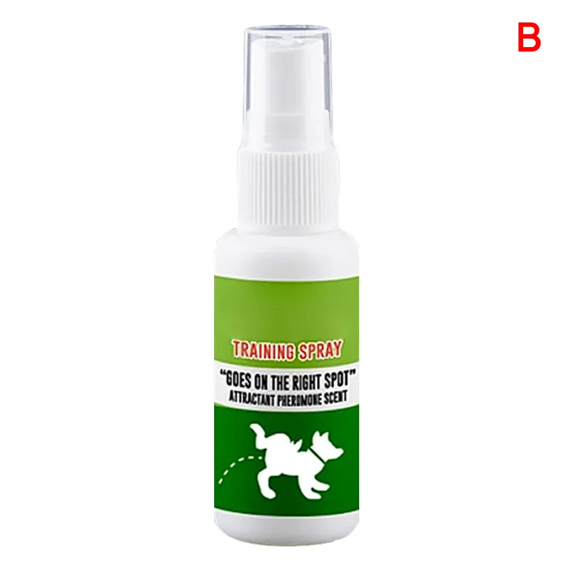 Hundspray för toalettträning, guidar valpar och hundar till rätt plats. För effektiv djurvård.