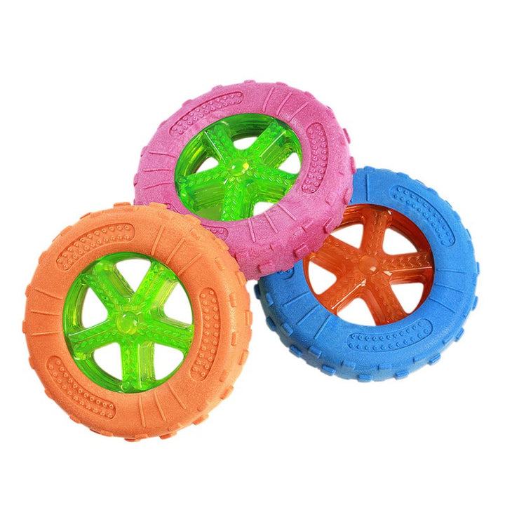 Aktivitetsleksak för hund i tåligt gummi. Perfekt för interaktiv lek, tandhälsa och mental stimulans.