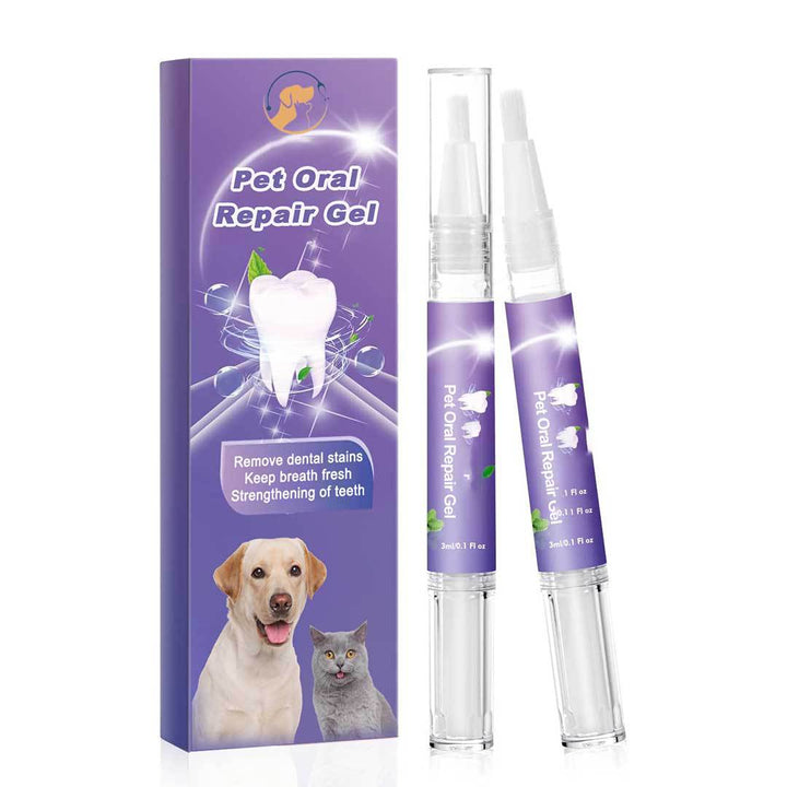 Husdjur Tandgel 2-pack. Premium tandvård för hundar & katter, minskar plack & främjar friska tänder & andedräkt.