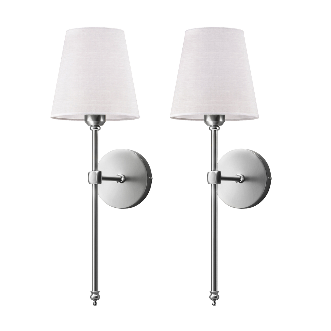 Svart trådlös vägglampa som smälter in i modern inredning