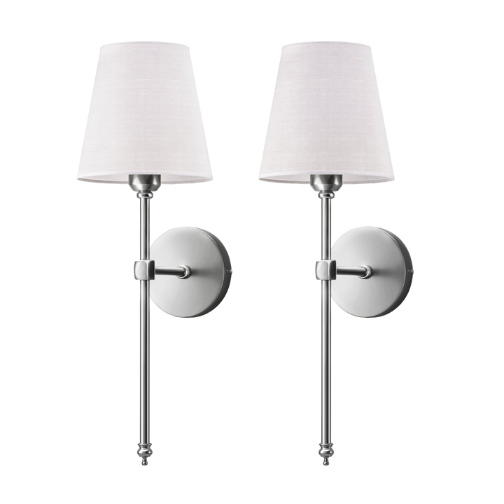 Svart trådlös vägglampa som smälter in i modern inredning