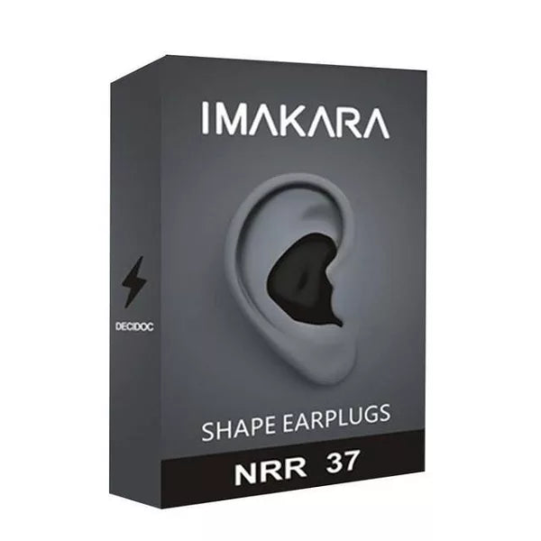 Formbara IMAKARA öronproppar för komfort & effektiv ljuddämpning. Perfekta för resor & daglig tystnad.