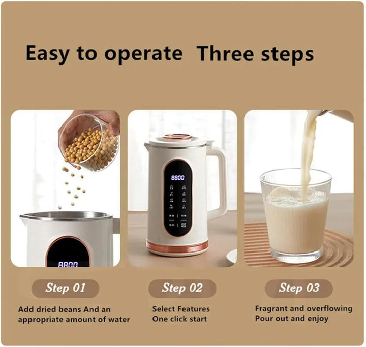 Multifunktionell smoothiemaskin och mjölkmaskin i modern design