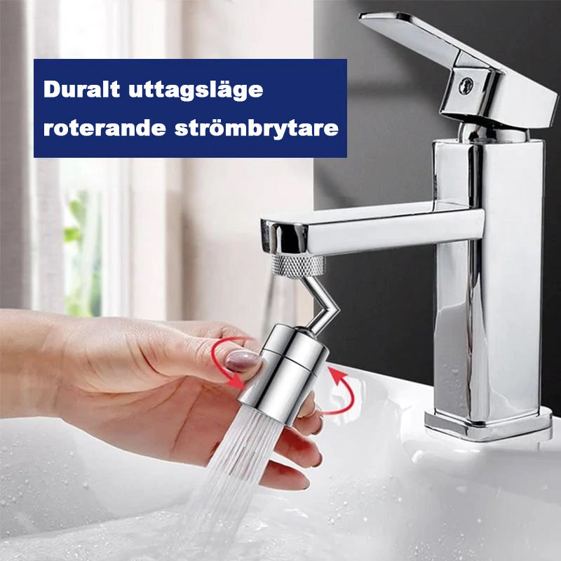 "Industriell kopparkran med sprayfilter, robust design, kromfinish, idealisk för badrum och kommersiell användning."