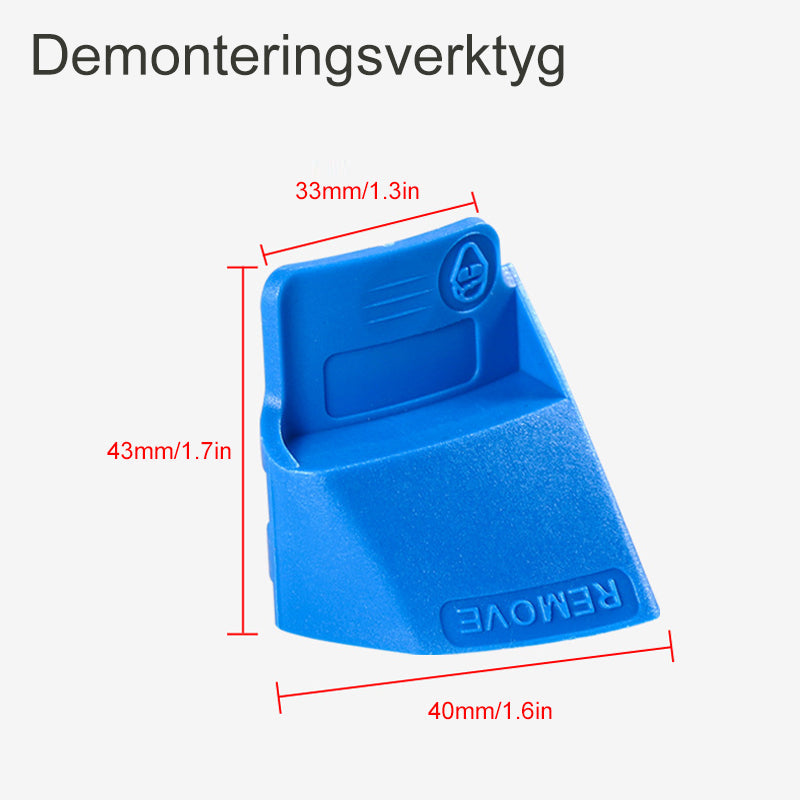 "Innovativt motorbältesverktyg i metall och plast för snabb installation, kompakt och hållbart för garagearbete."
