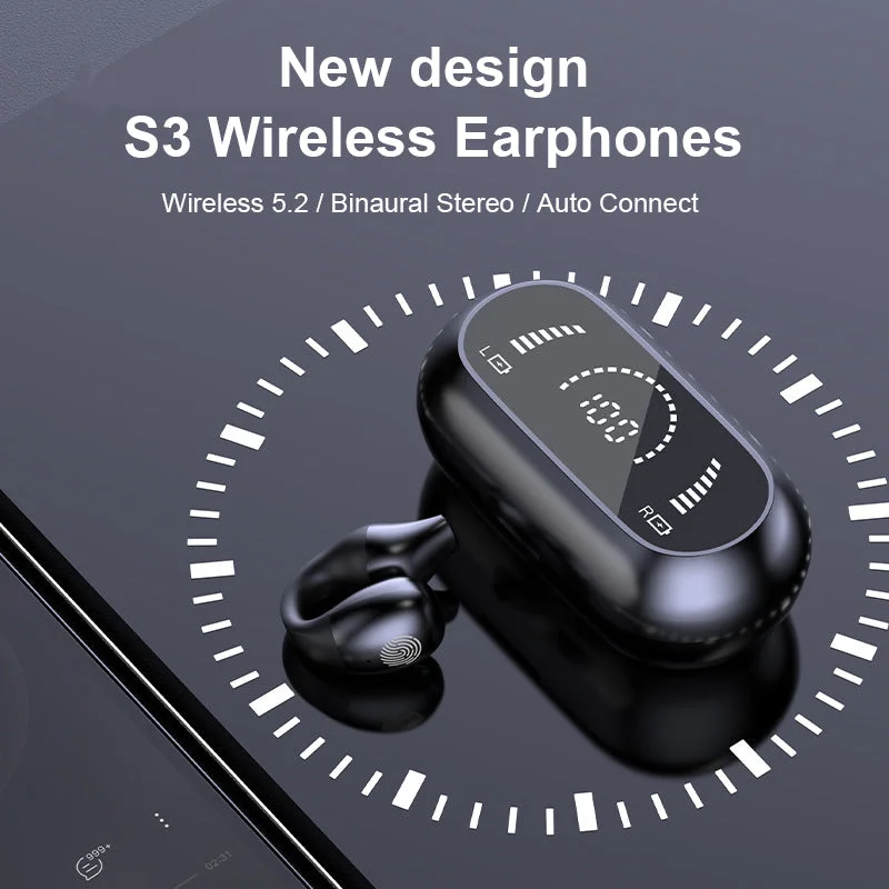 Elegant laddningsfodral för bluetooth hörlurar i öppen modell