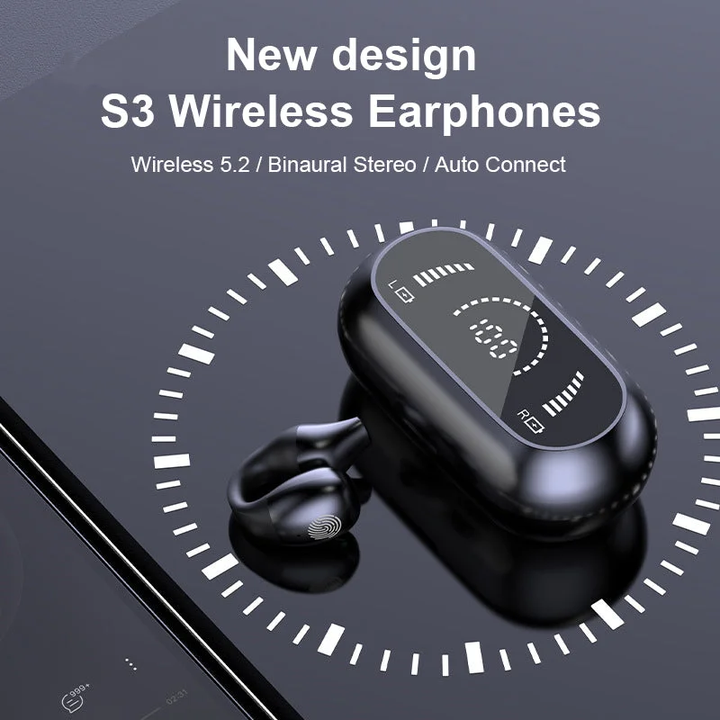 Elegant laddningsfodral för bluetooth hörlurar i öppen modell