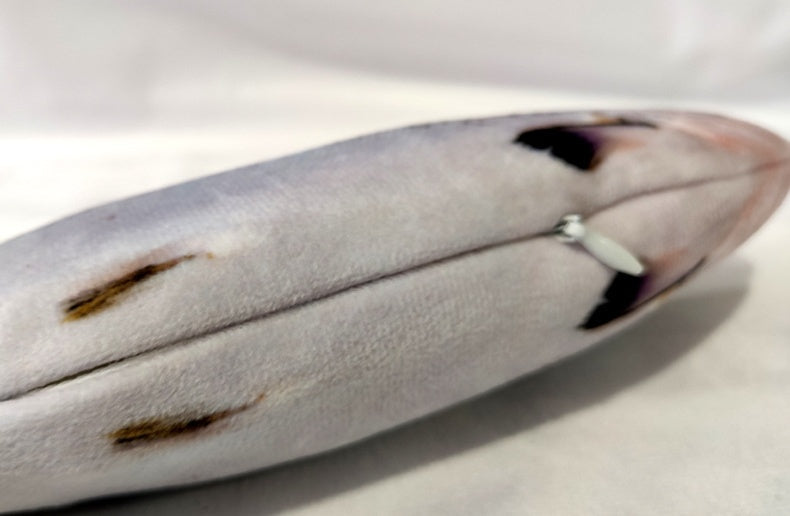 Rörlig uppladdningsbar fjäderfisk leksak med katnip som stimulerar kattens jaktinstinkt.