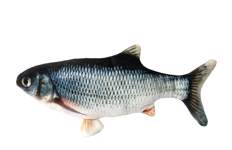 Förpackad interaktiv fjäderfisk kattleksak med kattmynta, en perfekt present till husdjur.