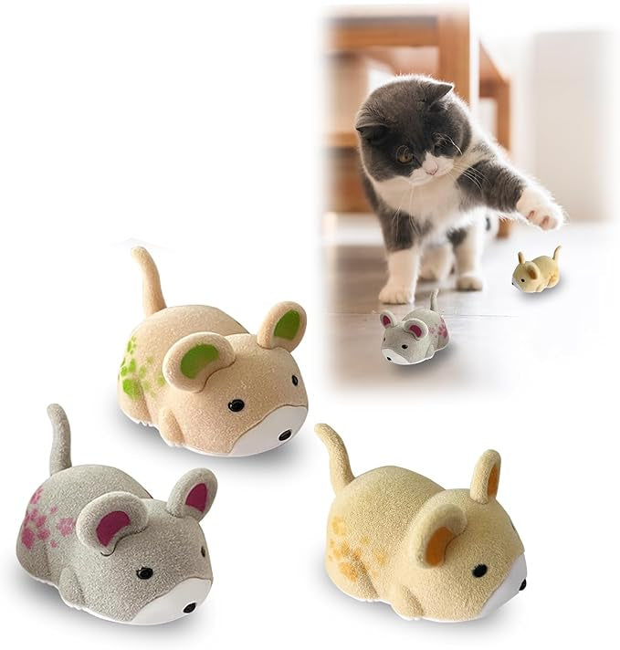 Interaktiv musleksak för katt, stimulerar jaktinstinkten. En rolig kattleksak för aktiv lek.