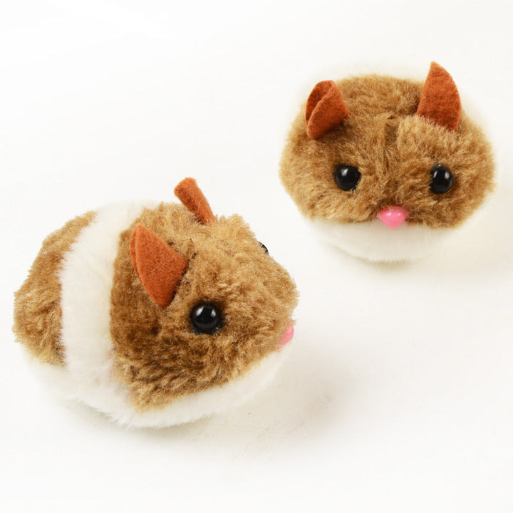 Kattleksak plyschhamster i full fart. Designad för att trigga kattens jaktinstinkt och ge härlig motion.