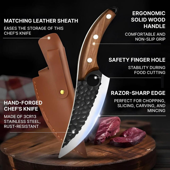 Kökstillbehör och skärverktyg i form av en elegant japansk kniv