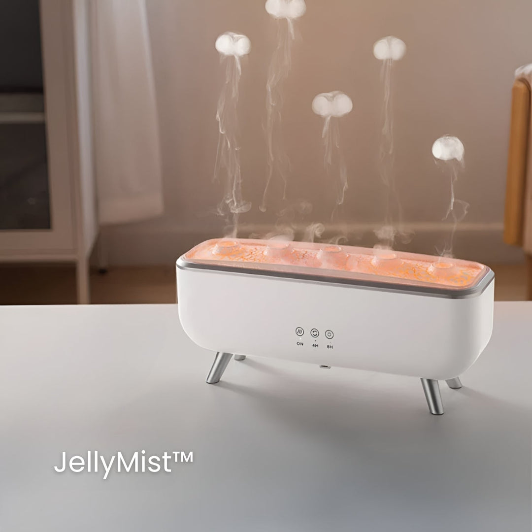Luftrenare och doftspridare med eteriska oljor som skapar en mysig atmosfär i rummet