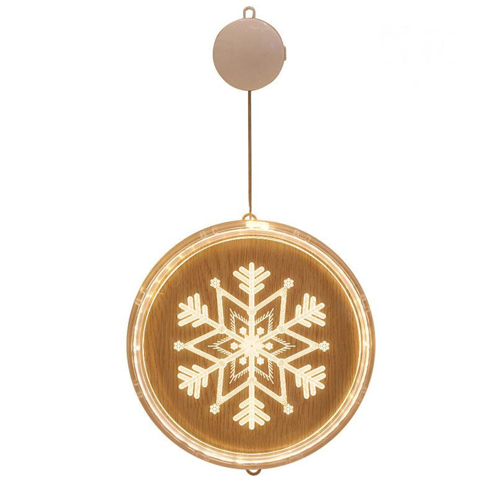 "Jul LED-lampa, hängande dekoration inomhus, unikt julmotiv. Perfekt för fönster, väggar och dörrar, ger varm belysning."