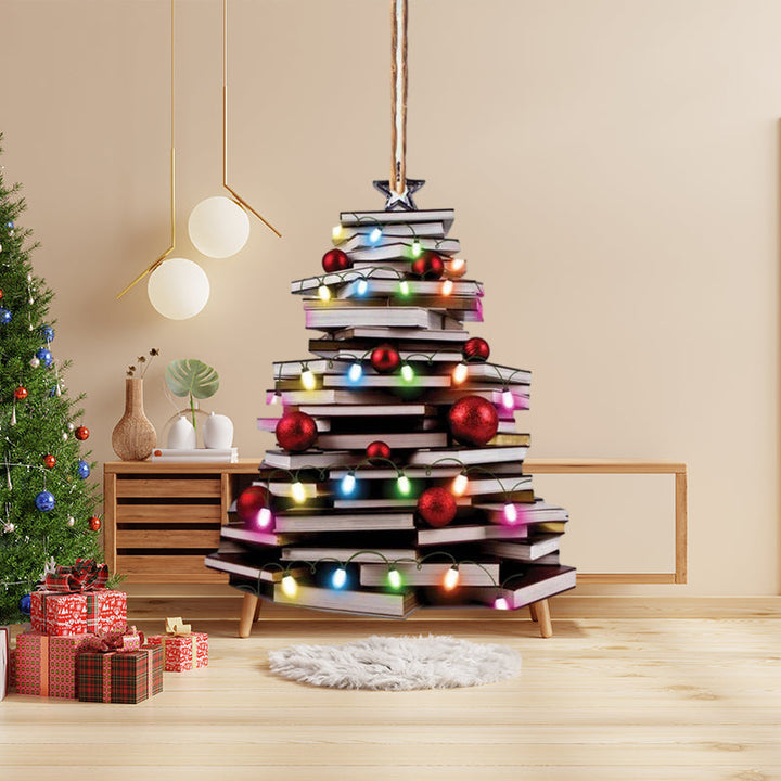 "Julbok trä ornamentset, elegant akrylprydnad som reflekterar ljus, perfekt för festlig dekoration och present."