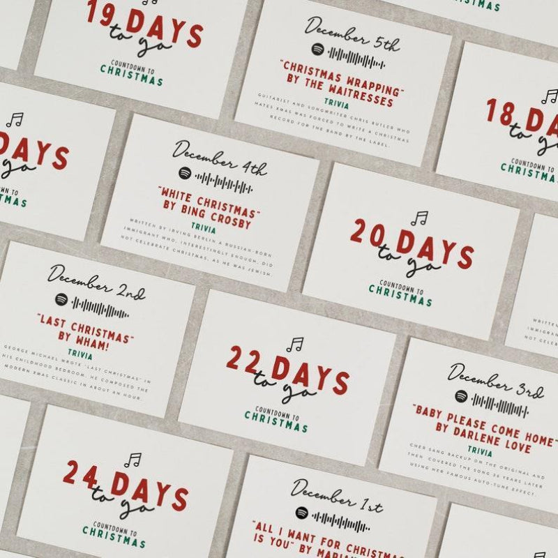 "Julkalender för vuxna med 24 återanvändbara, charmiga adventskort, perfekt för filmälskare, eleganta och hållbara."