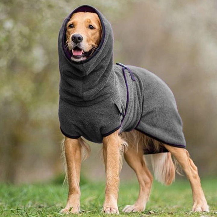 Varm och absorberande hundhandduk med justerbar passform för husdjur