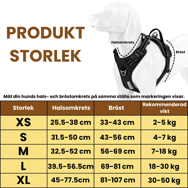 Reflexsele för hundar, syns bra i mörker; perfekt för säkra hundpromenader och utomhusaktiviteter.