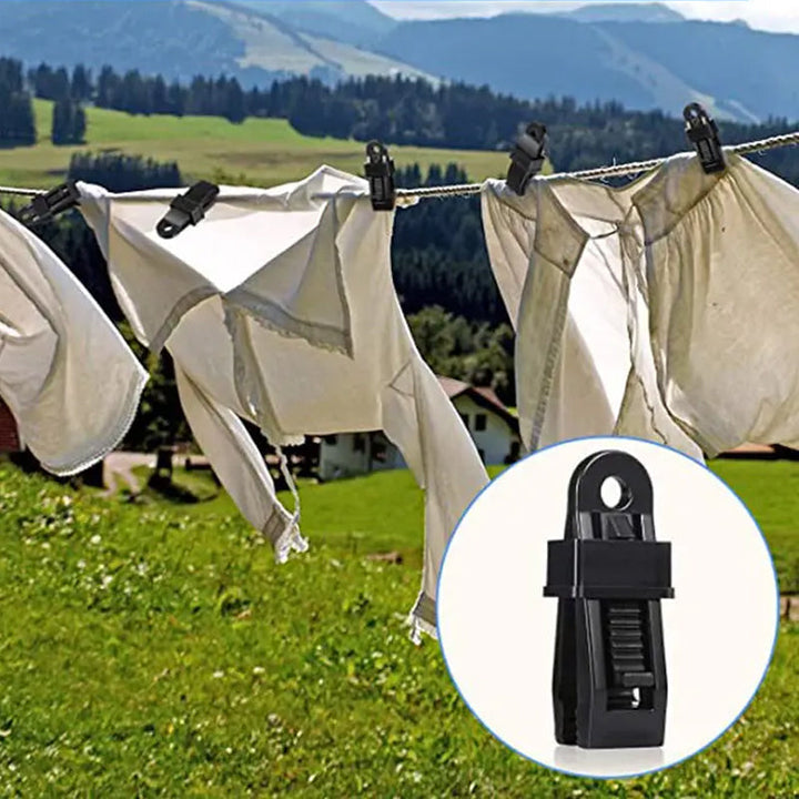 "Justerbara låsgrepp i slitstarkt PA-material, designade för utomhusbruk. Perfekta för båt, camping eller picknick."