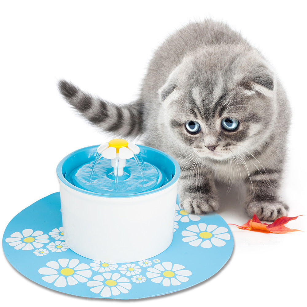 Hygienisk kattfontän för husdjur, uppmuntrar katter att dricka mer färskt vatten.