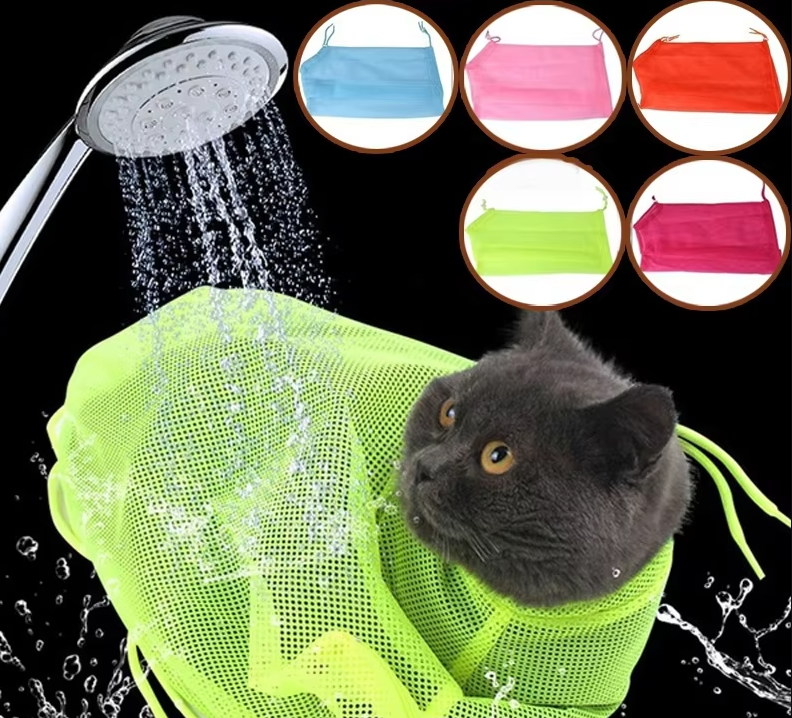 Stressfri kattvårdssäck som underlättar bad och kloklippning. Ger trygghet för katten.