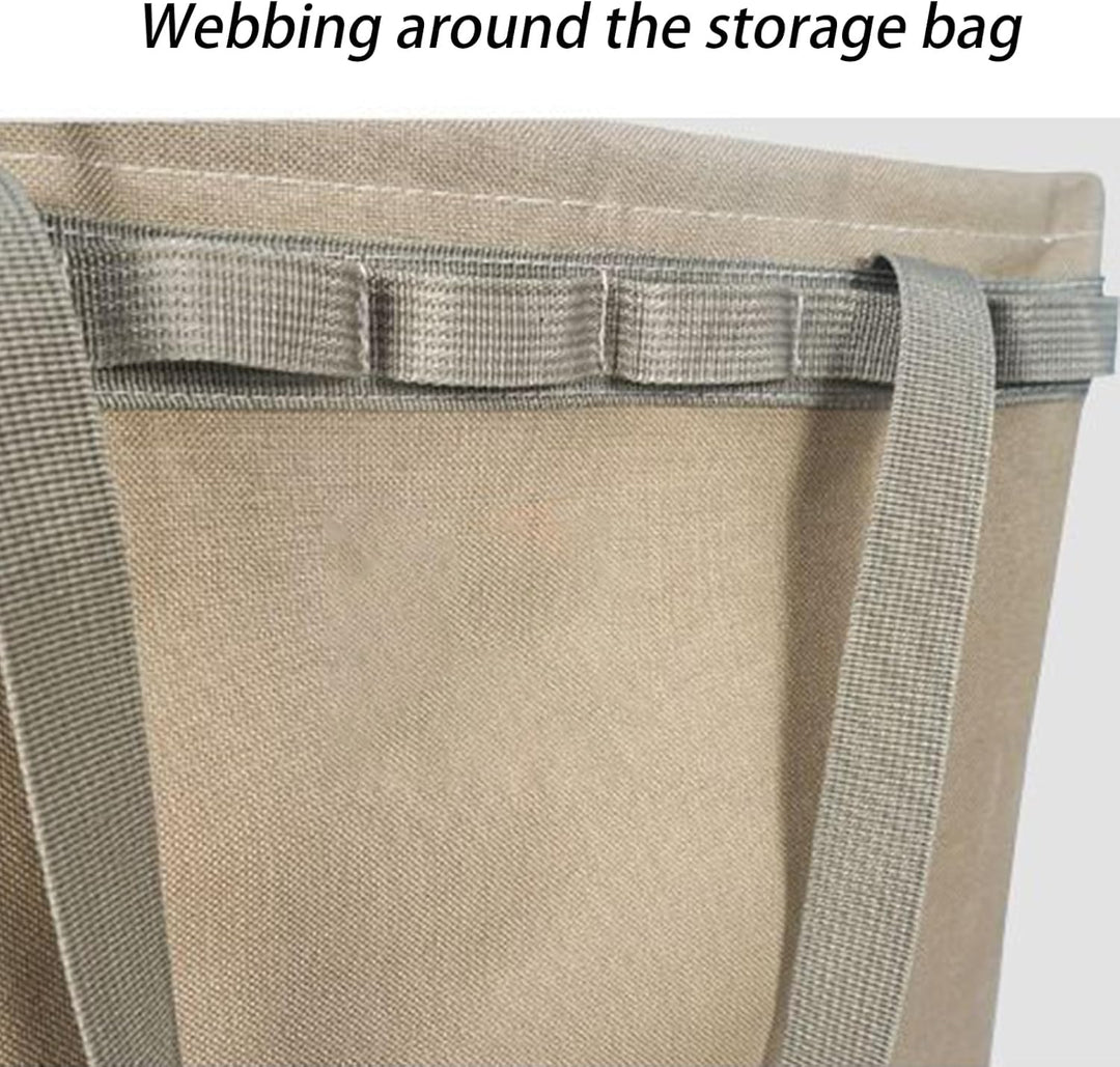 Khakifärgad campingväska Norvane. Hopfällbar design, vattentät förvaring för alla utomhusaktiviteter.