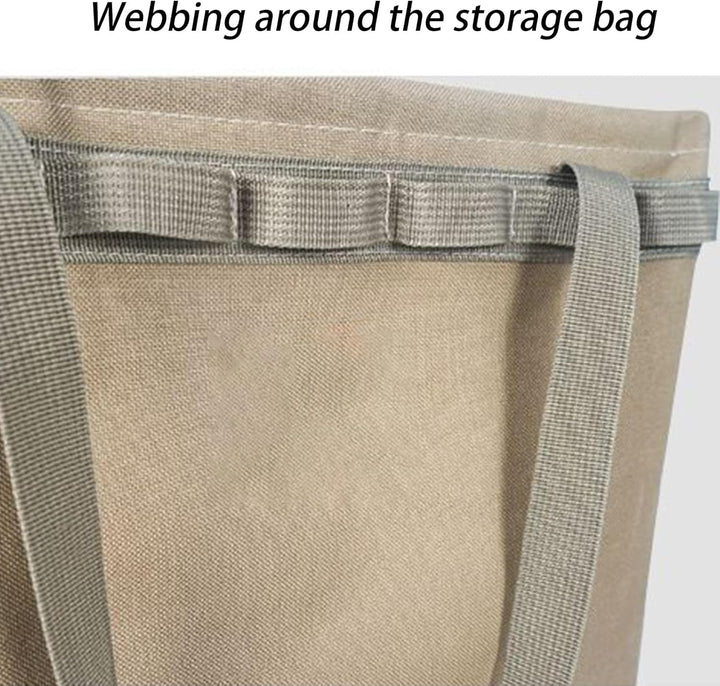 Khakifärgad campingväska Norvane. Hopfällbar design, vattentät förvaring för alla utomhusaktiviteter.