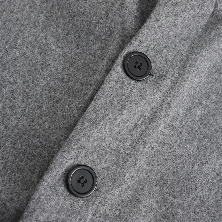 Elegant herrjacka, mörk klassisk vinterjacka med slim fit som håller dig varm.