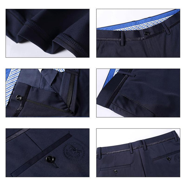 "Klassiska herrchinos framifrån, superstretch i bomull/spandex, bekväm passform, mångsidig stil för alla tillfällen."