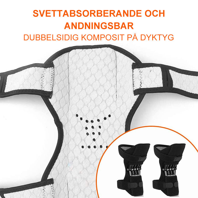 Knäskyddsförstärkare för squat och bergsklättring, hållbar konstruktion, justerbar passform, ger optimalt stöd vid fysisk aktivitet