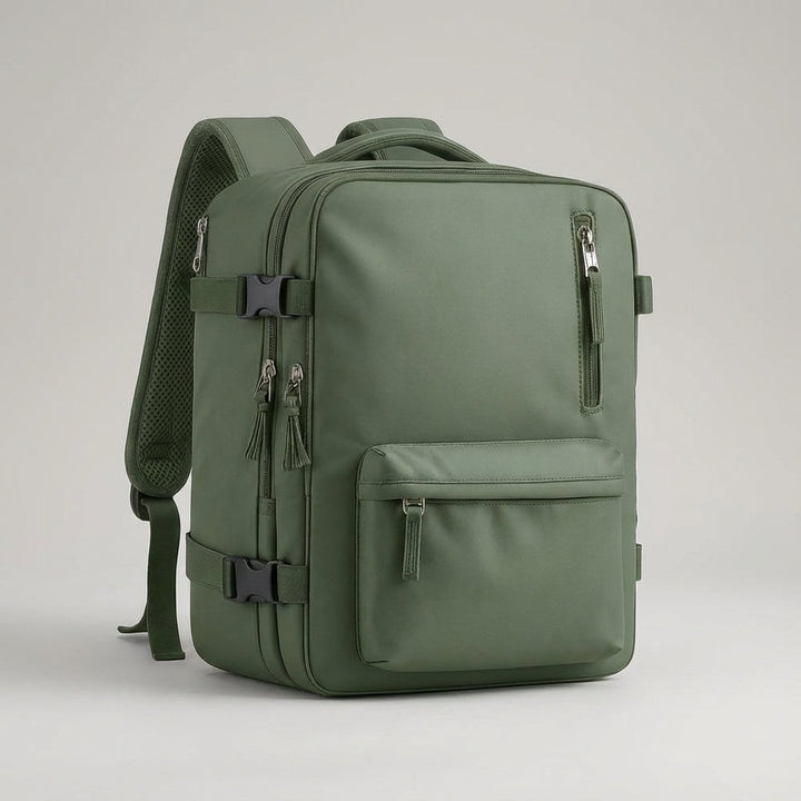 Unisex FlightTrek reseryggsäck för handbagage, designad för enkel passage genom flygplatsen.