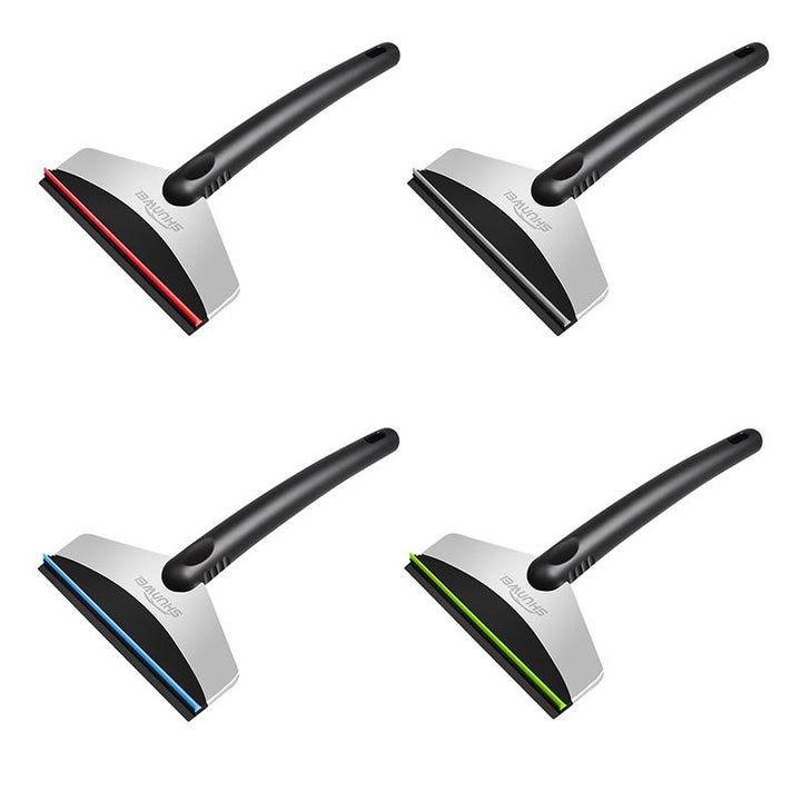 Kompakt mini snöskyffel för bil, ergonomisk design, skyddar glas från repor. Perfekt för enkel snöröjning.