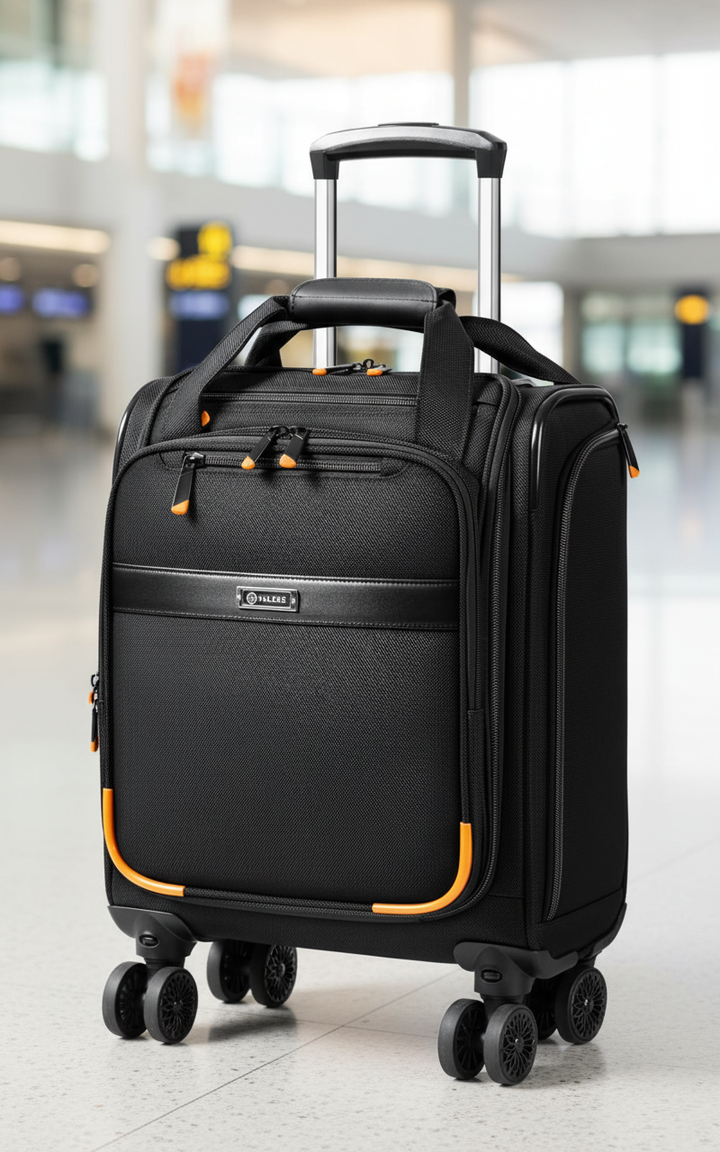 Kompakt TravelBuddy kabinväska på hjul, perfekt för smidigt handbagage och kortare resor.