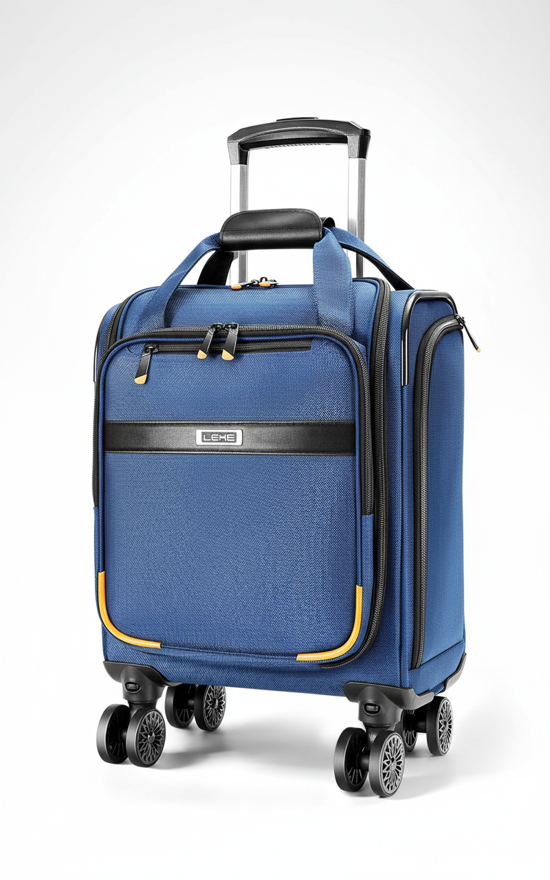 Robust och kompakt TravelBuddy resväska med hjul, din pålitliga partner för smidigt bagage.