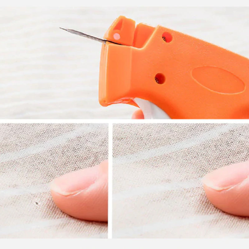 Kviltverktyg set med gummistift och självlysande lock för enkelt tygfäste.