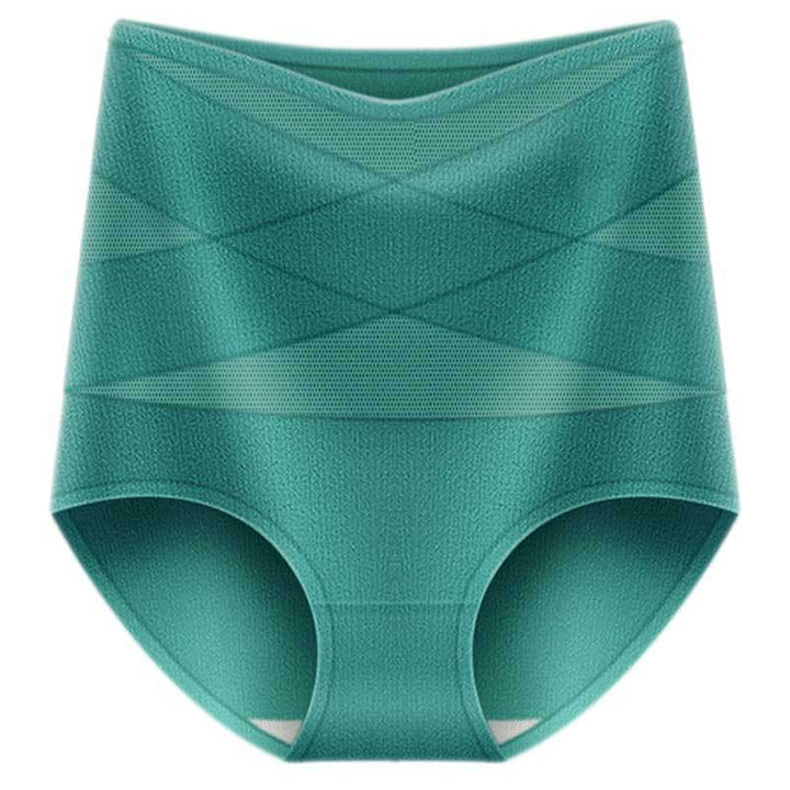Kvinnors högmidjade kroppsformande trosor med korsdesign i elegant och smickrande stil, sömlös och bekväm passform.