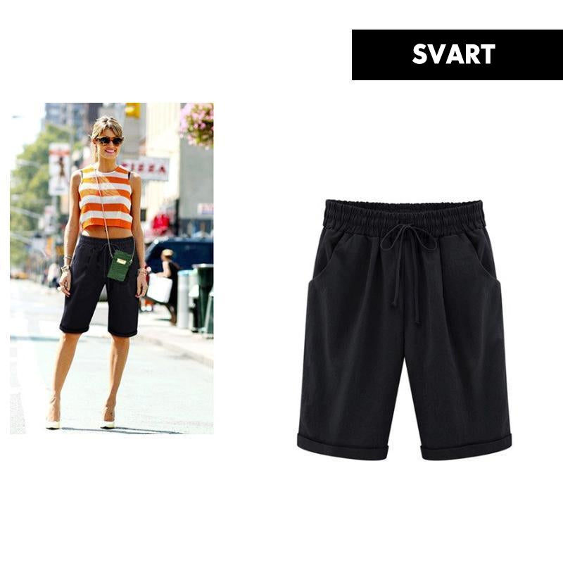 Damshorts i himmelsblå