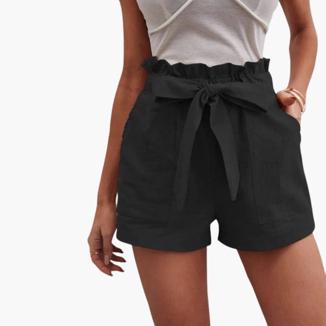 Damshorts för sommar, med praktiska fickor & justerbar midja, för avslappnad look.