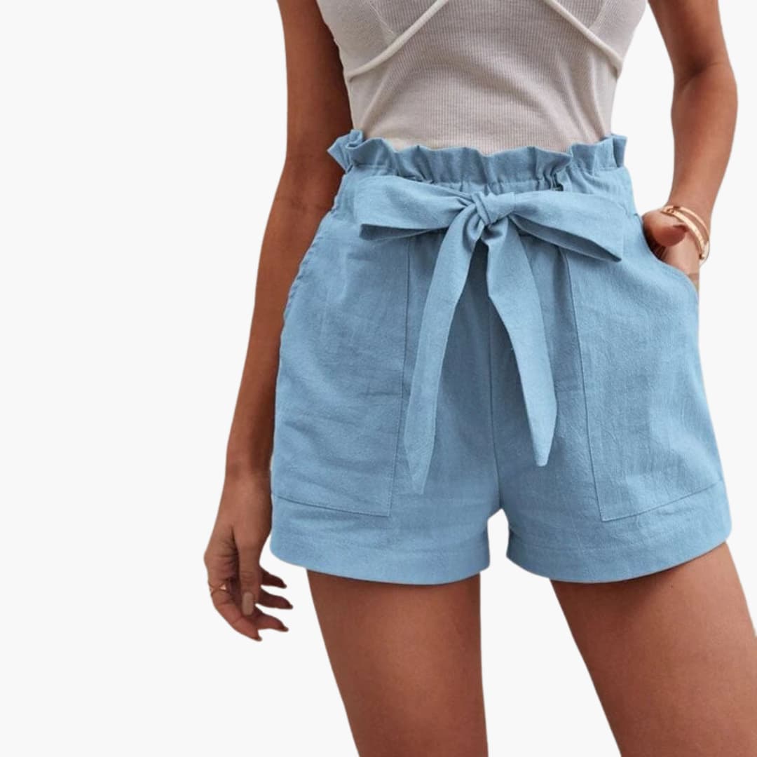 Bekväma kvinnors fritidsshorts, med justerbar midja & fickor, för avslappnad användning.