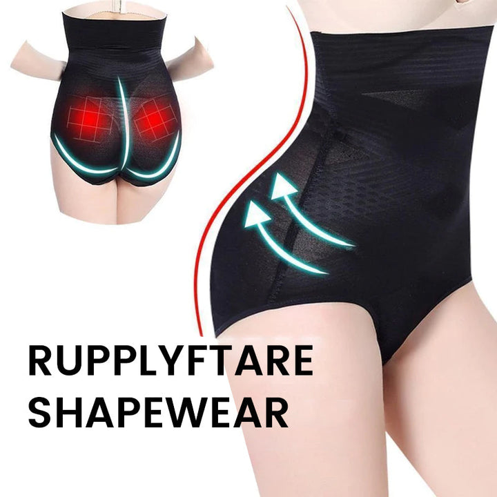 "Kvinnors magkontroll höftlyft formdräkt shapewear, beige med hög midja, designad för att lyfta höfter och forma kurvor."